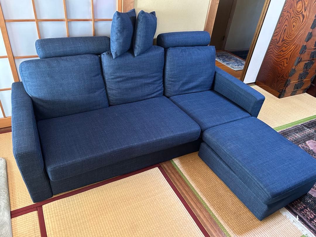 SAKODA 3Pソファ オットマン付き