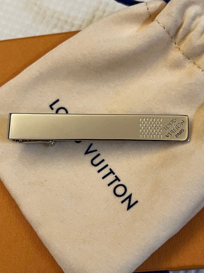 廃盤 未使用品ルイヴィトン ネクタイピン パンスクラヴァットダミエ M61976