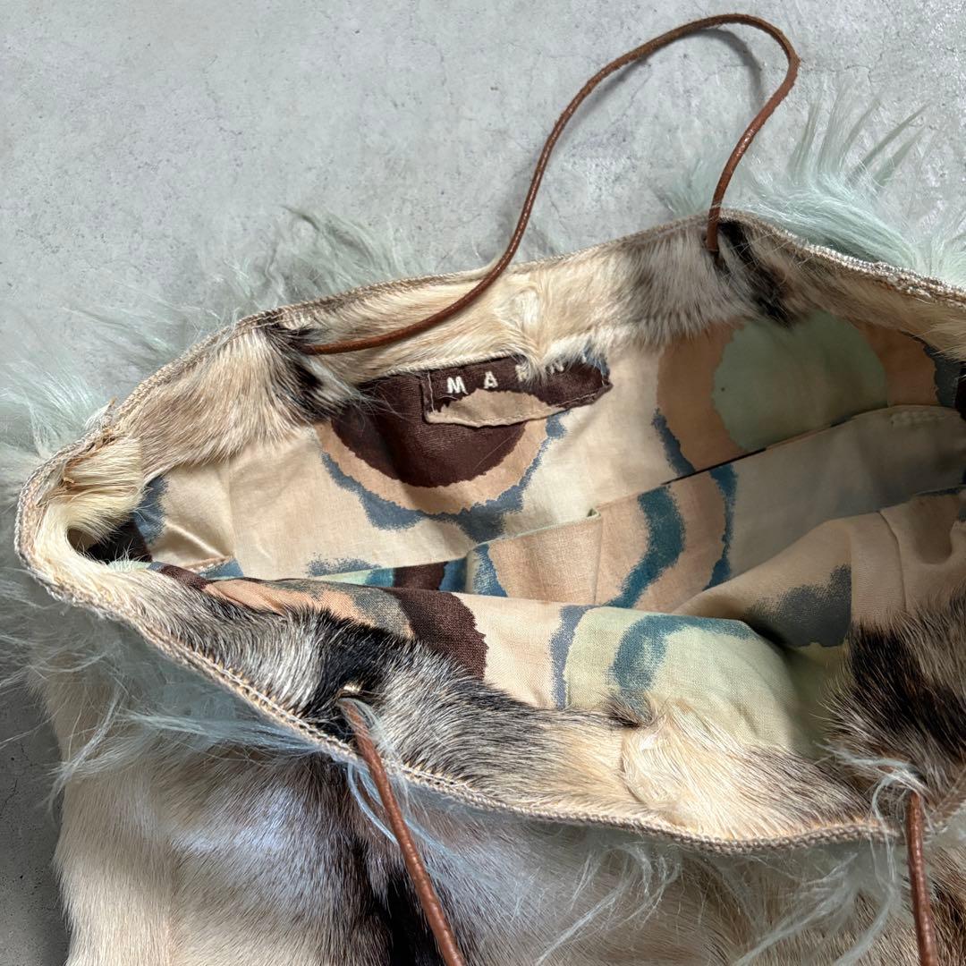 新年SALE★MARNI ハラコ ファー トートバッグ