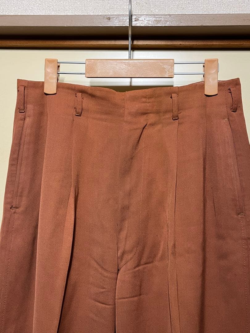 値下不可　50s ギャバジン　2タック　スラックス　送料無料　ギャバジンパンツ