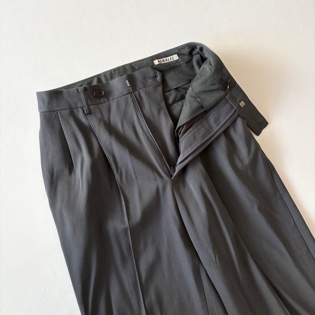 AURALEE　オーラリー　ライトウールマックスギャバジンスラックス