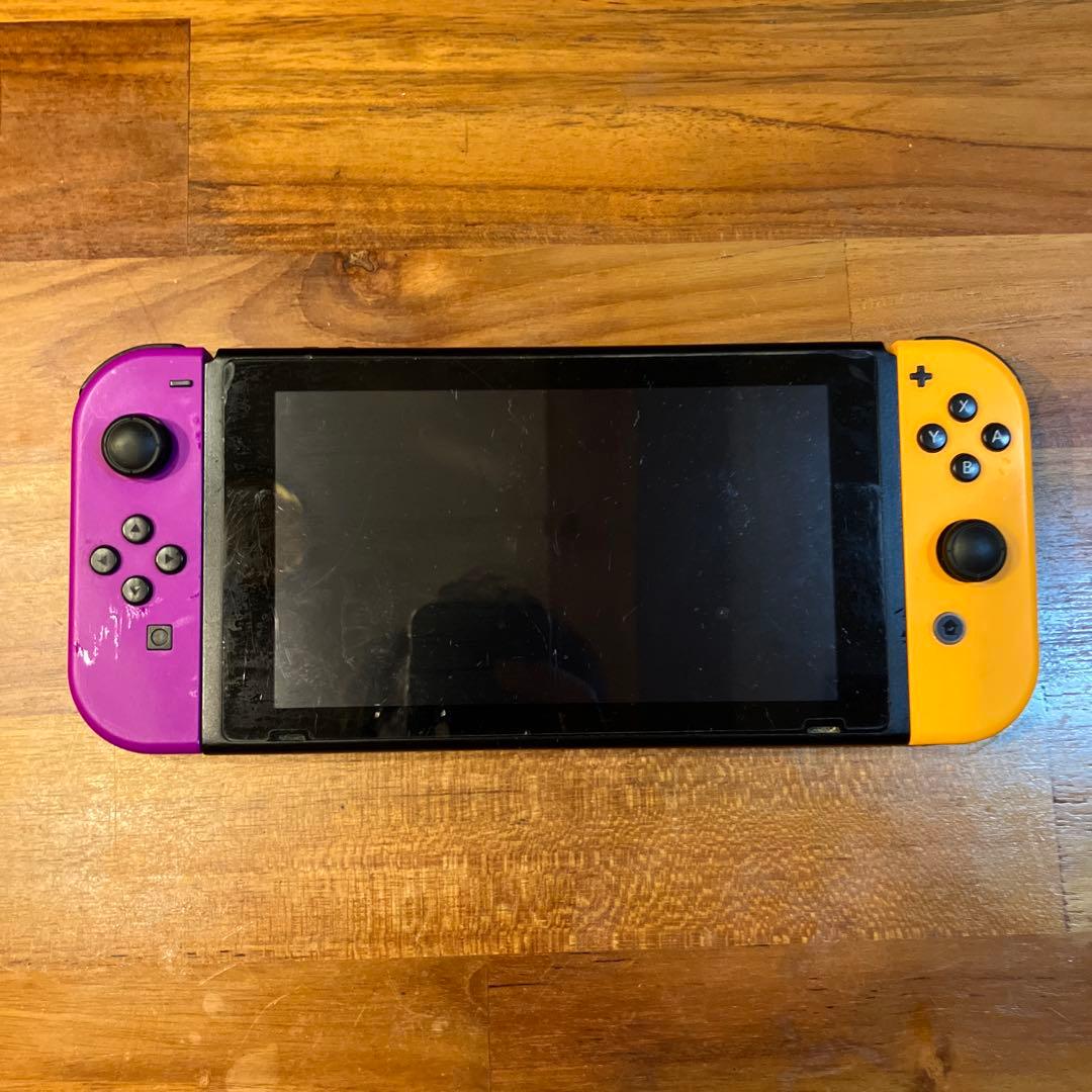 Nintendo Switch 本体 オレンジ/紫 Joy-Con ジャンク品