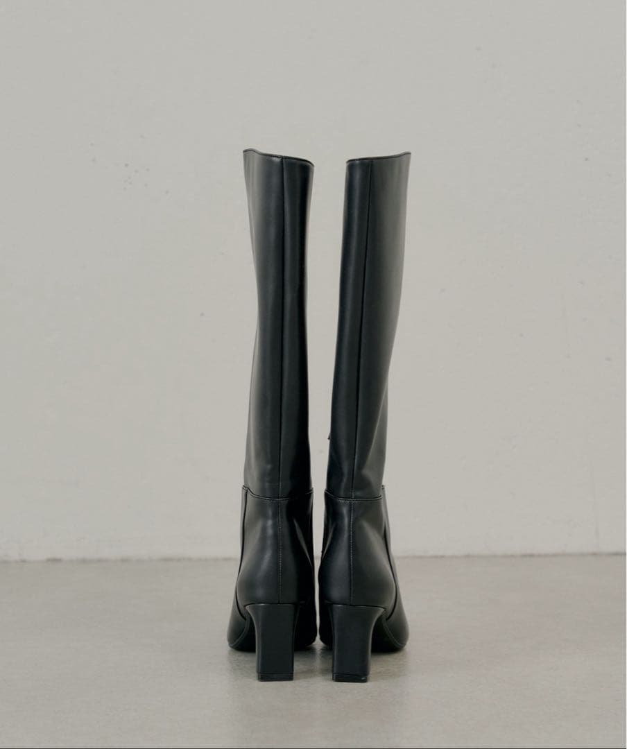 Chico ヒールレザーロングブーツ Lサイズ