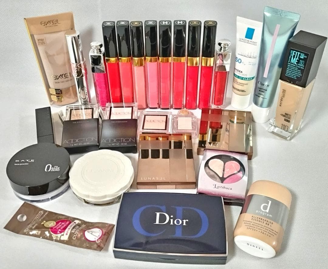 デパコス プチプラ 28点 まとめ売り シャネル/Dior/YSL/ルナソル 他