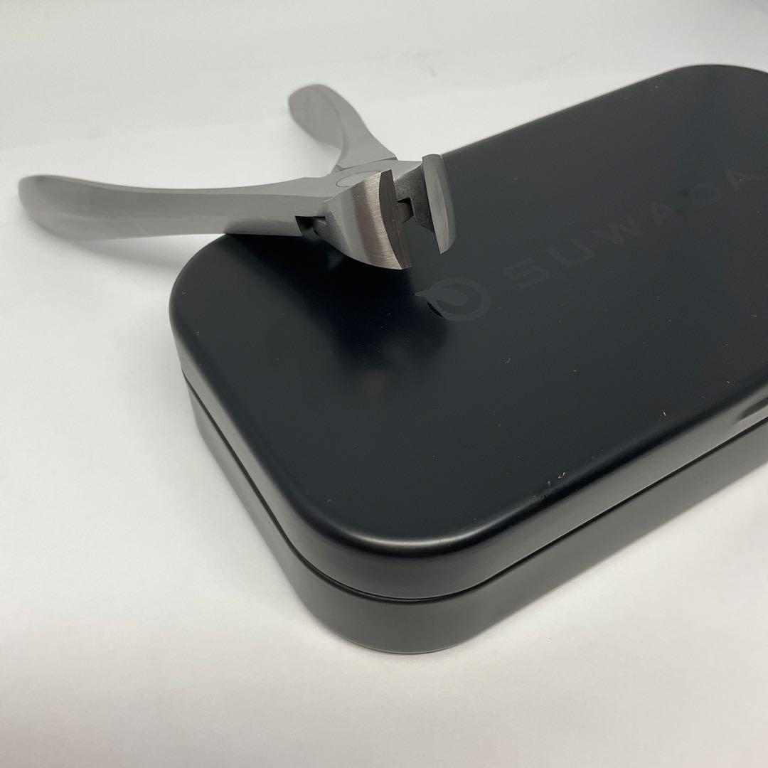 SUNADA ステンレススチール 爪切り クラシック平刃　ケース付き