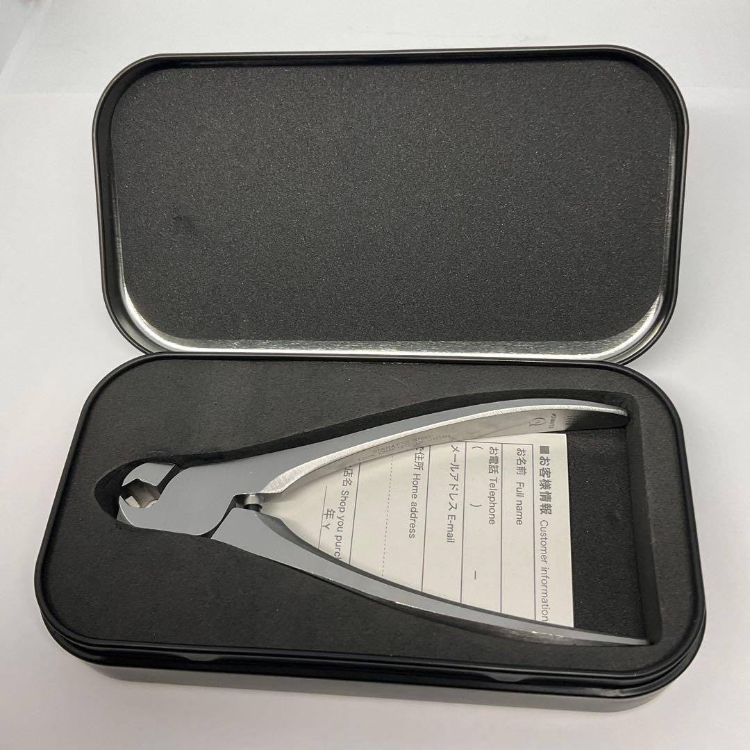 SUNADA ステンレススチール 爪切り クラシック平刃　ケース付き