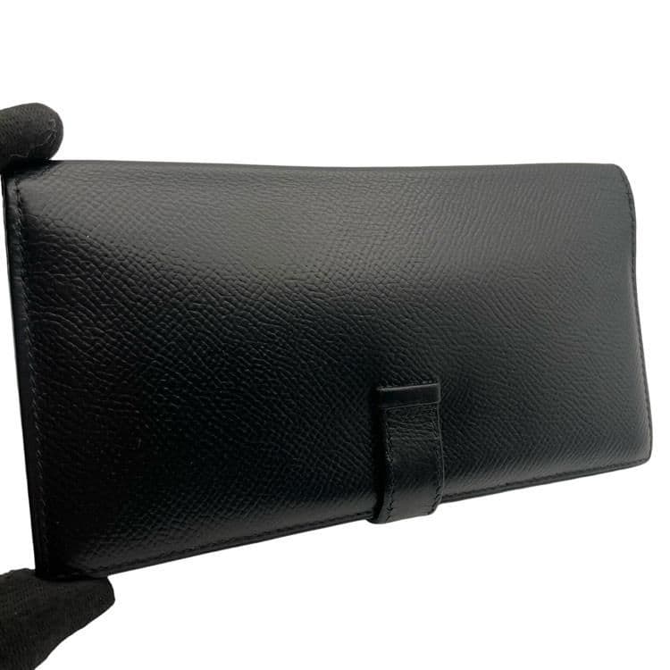 極美品 HERMES エルメス ベアン クラシック 長財布 ▢I刻印 ブラック