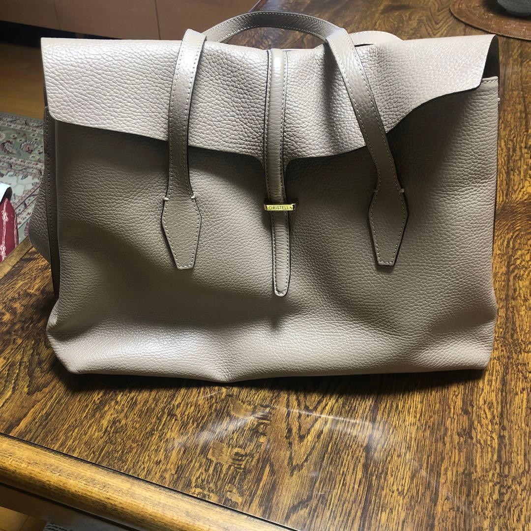 レザー ビジネスバッグ ベージュ