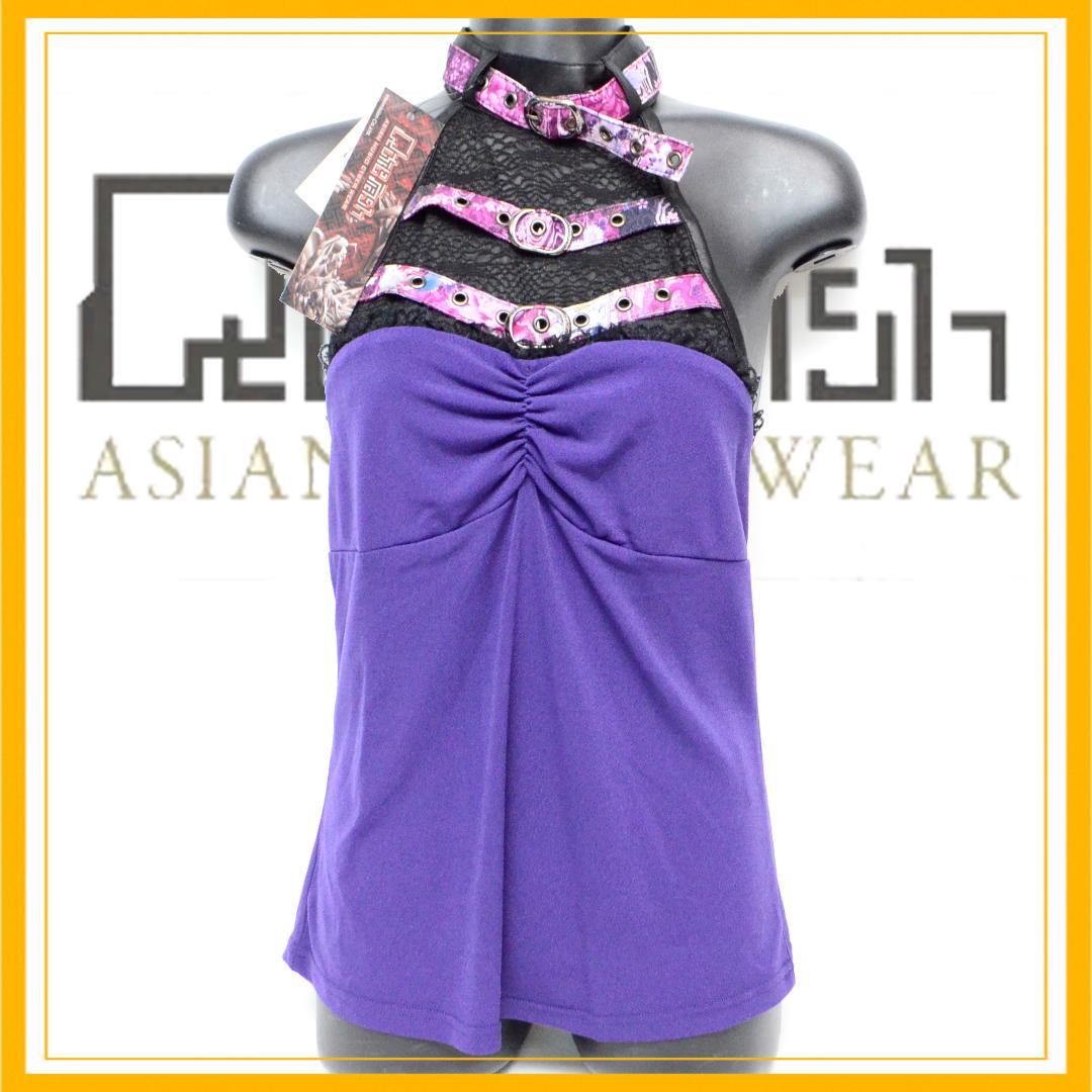 未使用★キューティーフラッシュ　ホルターネックキャミソール　和柄　ベルト　M