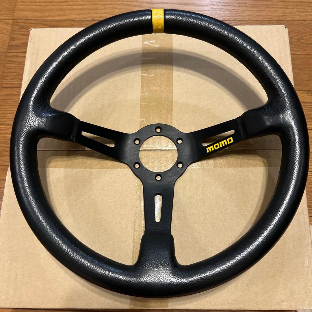 正規品 MOMO MOD08.モデル08 ブラックレザー 35パイ