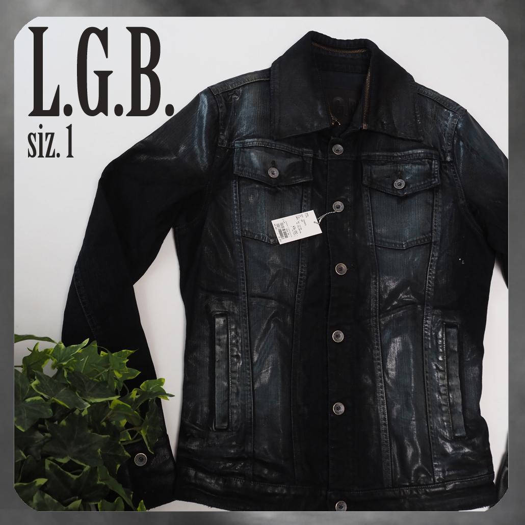 Hello Kimmy L.G.B. コーティングブラックデニムジャケット