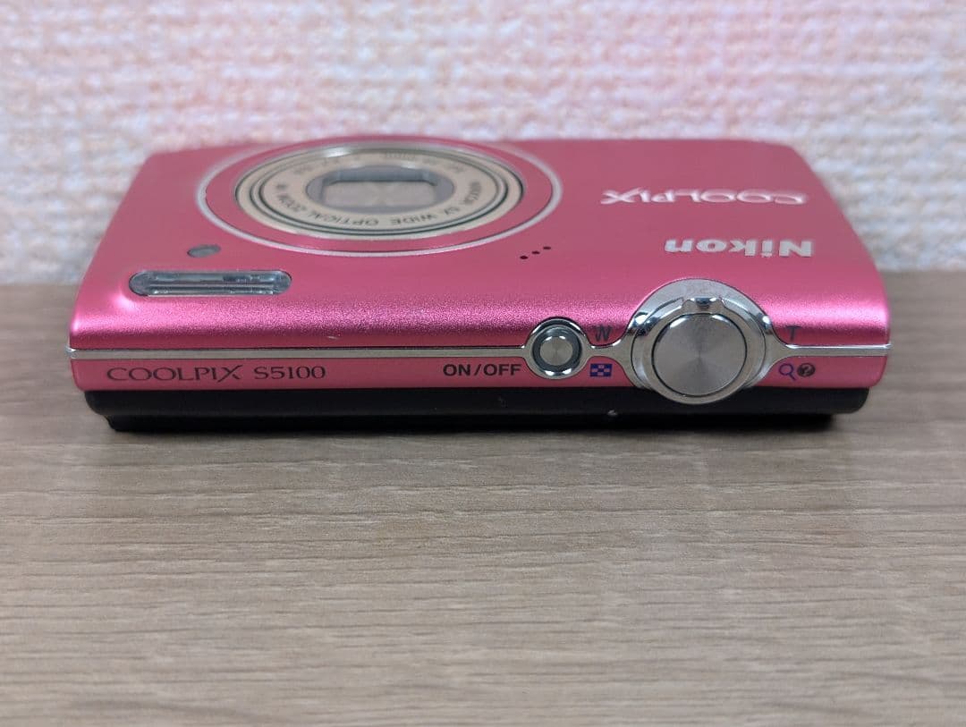 【外観美品】Nikon ニコン COOLPIX S5100 ピンク コンデジ
