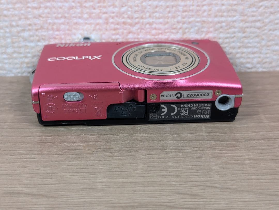 【外観美品】Nikon ニコン COOLPIX S5100 ピンク コンデジ