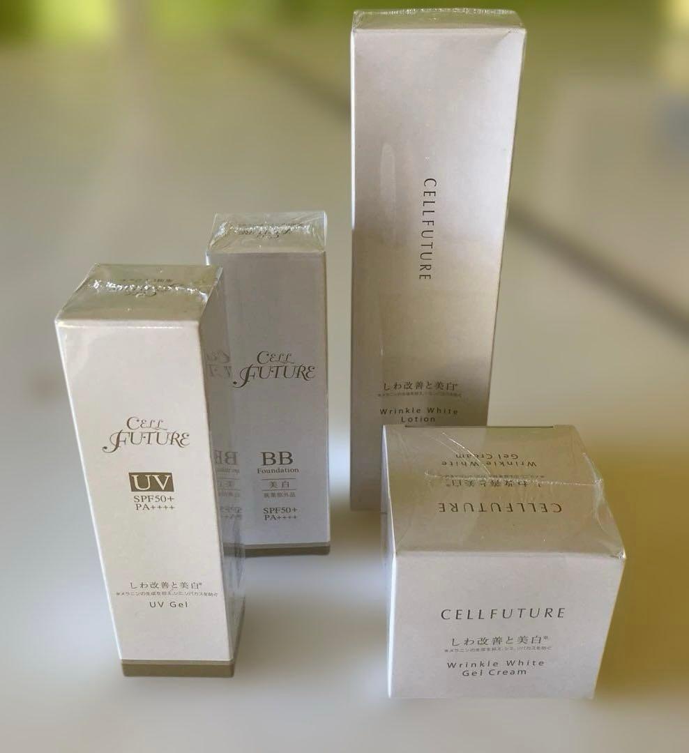 セルフューチャー リンクルホワイト　　化粧水:ジェルクリーム:他２点