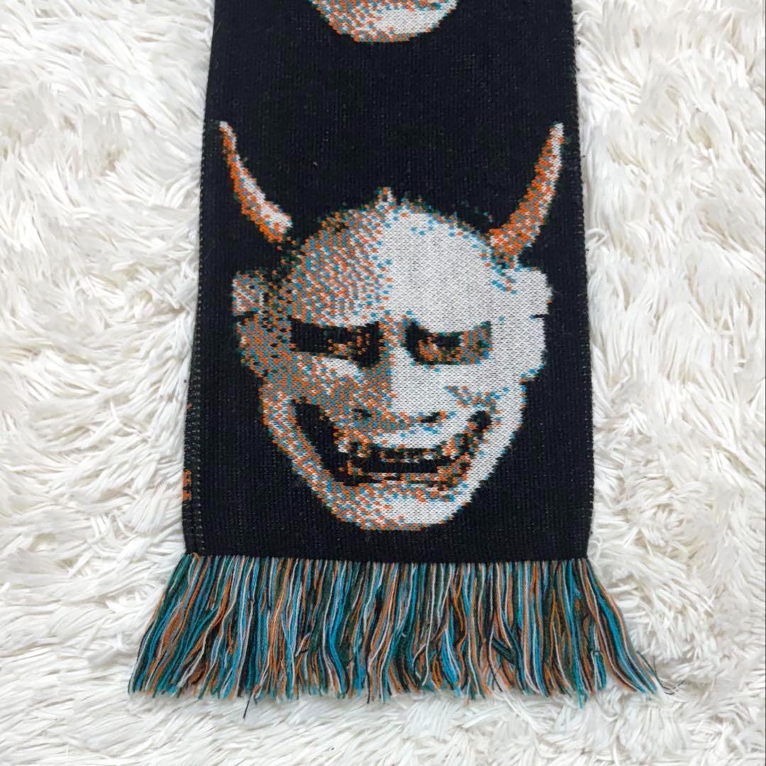 希少品 新品タグ付 MONTMARTRE NEW YORK マフラー 般若