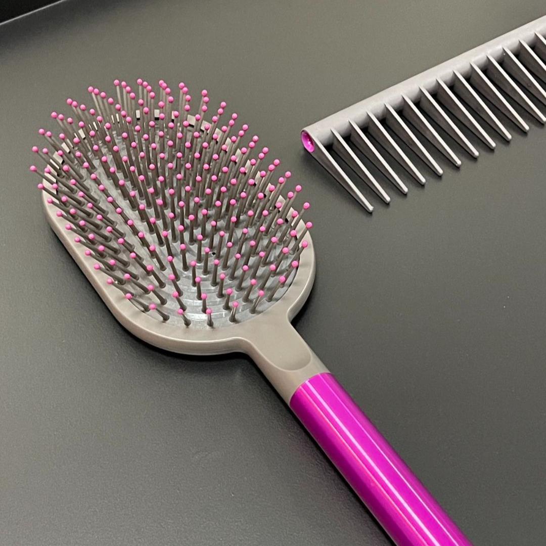 デタングリングコーム グレー/ピンク