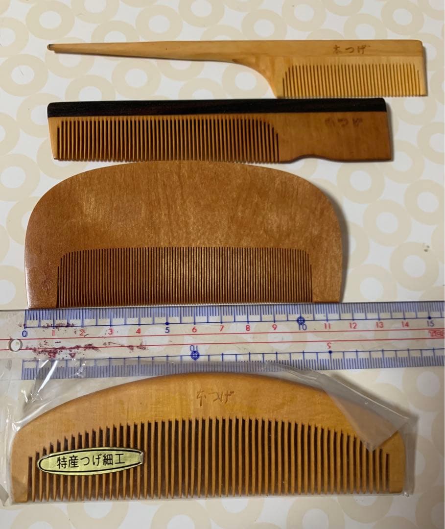 櫛　つげ櫛　拓殖　くし　さつまつげ　みねばり　夢の櫛
