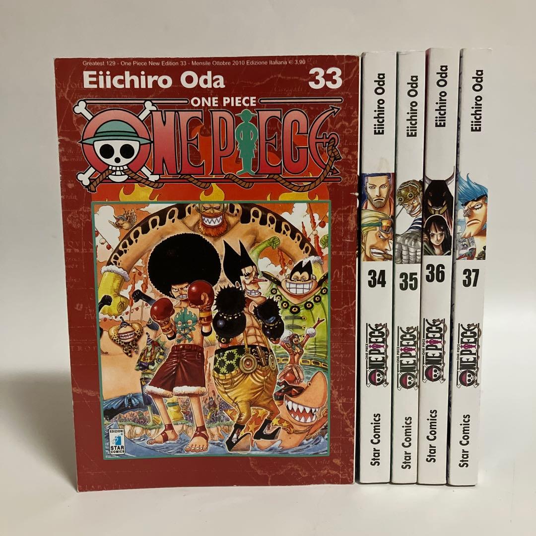 イタリア語版　ONE PIECE Vol.33〜Vol.37　尾田栄一郎