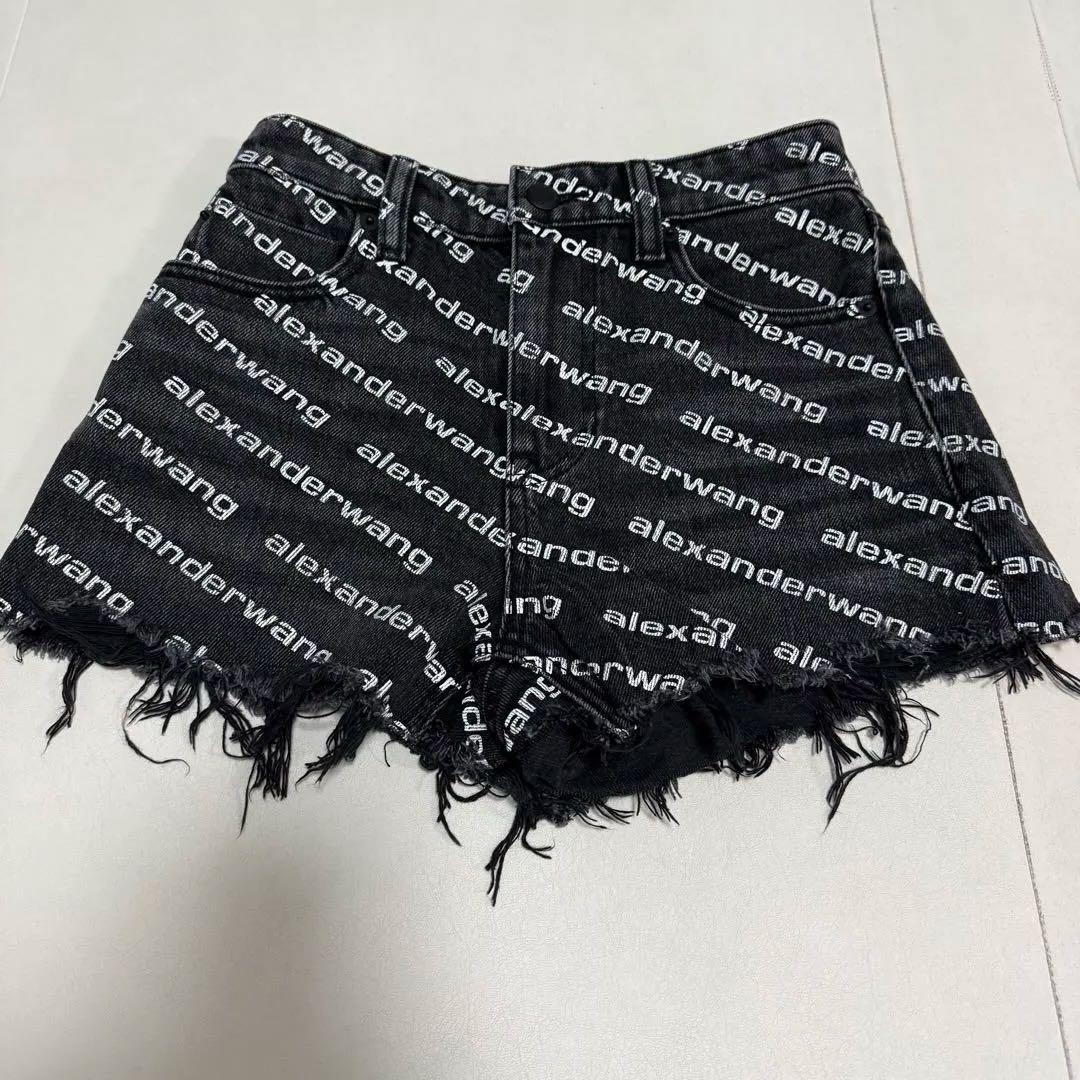 【正規品】alexanderwang ロゴプリント ショートパンツ 23サイズ