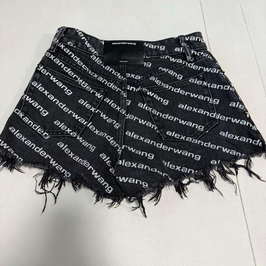 【正規品】alexanderwang ロゴプリント ショートパンツ 23サイズ