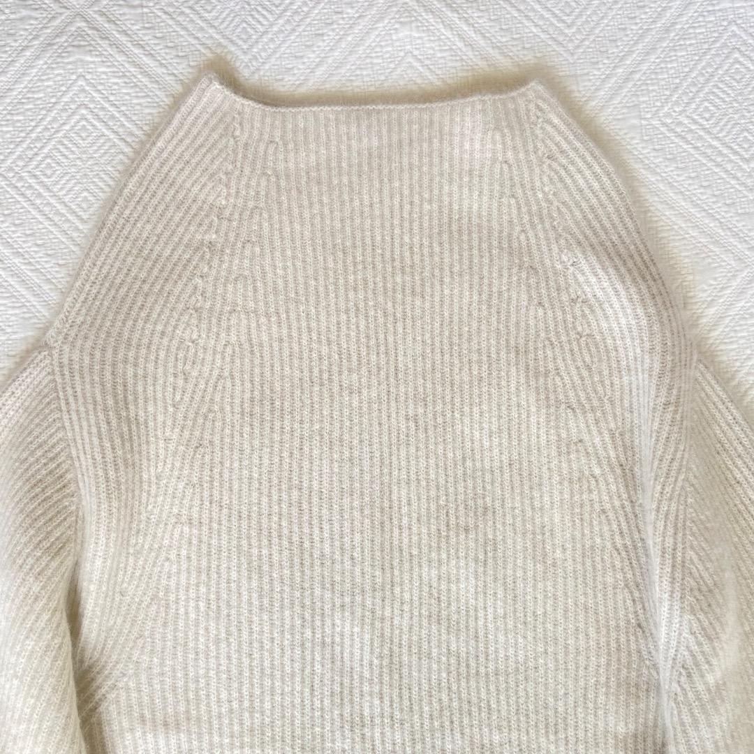 タグ付き未使用　FRAY I.D ラクーンニット　ミニワンピース　アイボリー