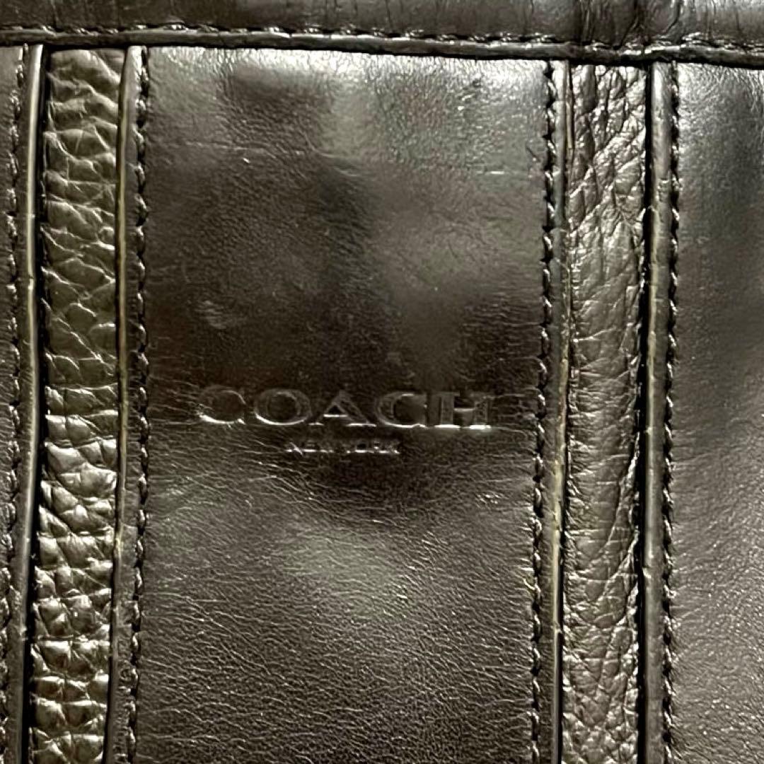 COACH コーチ ビジネスバッグ オールレザー ブリーフケース メンズ 黒 革