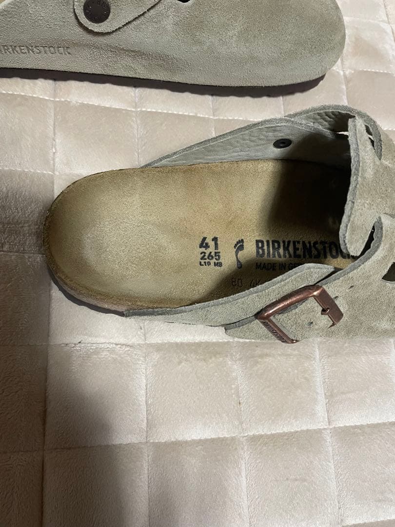 Birkenstock Boston トープ　幅ナロー　41