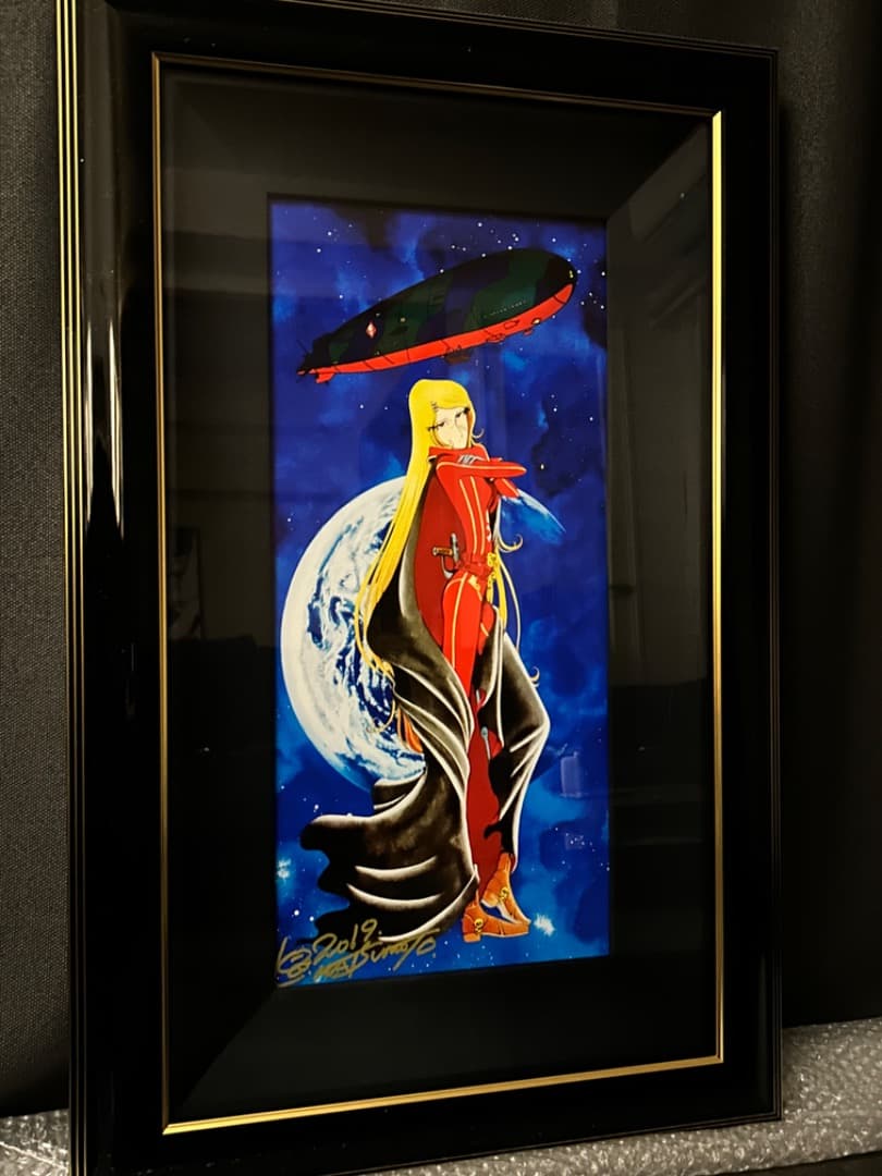 松本零士クイーンエメラルダス永遠の旅人ピエゾグラフ版画直筆サイン銀河鉄道999