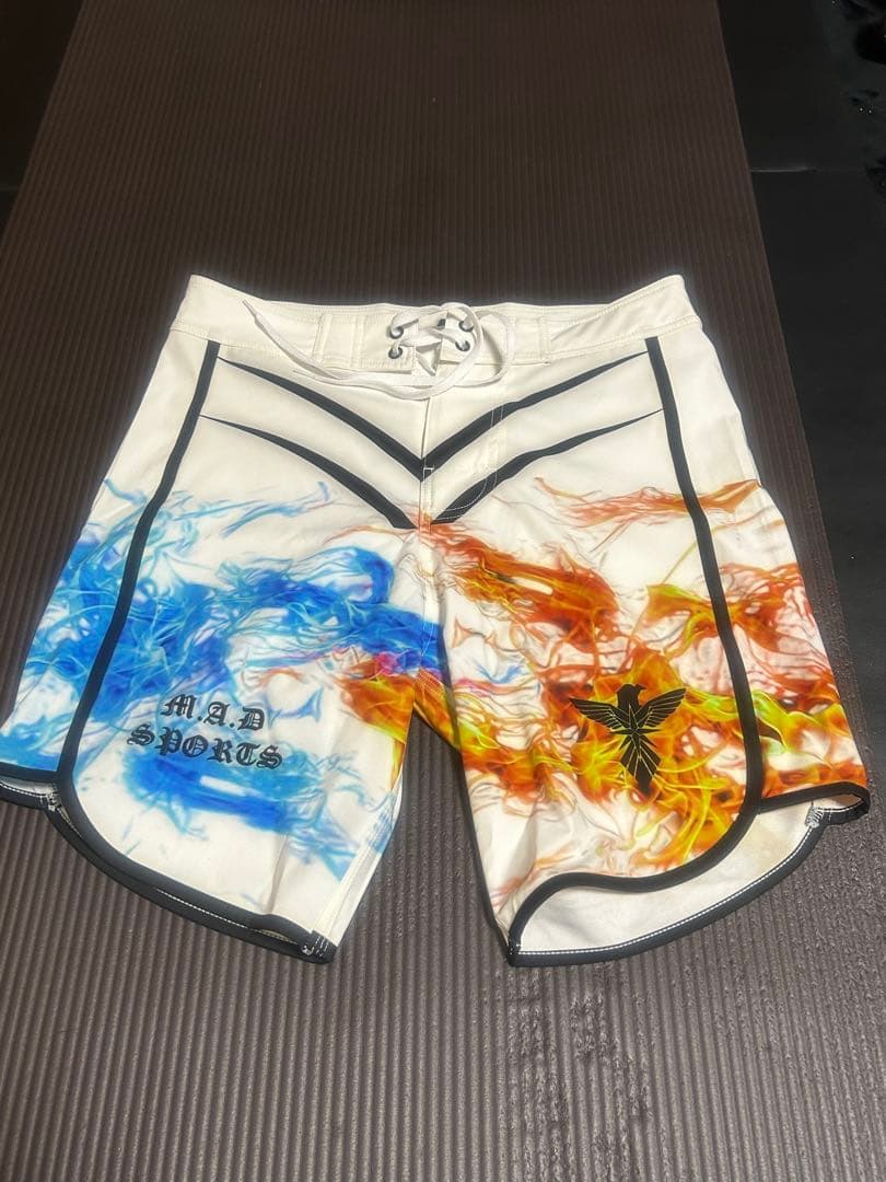 mad sport マッドスポーツ サーフパンツ 炎デザイン 26 フィジーク