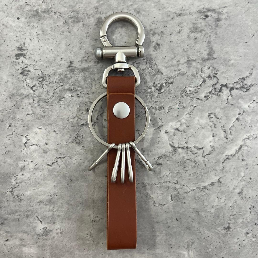 Hender Scheme エンダースキーマ ブラウンレザー キーホルダー