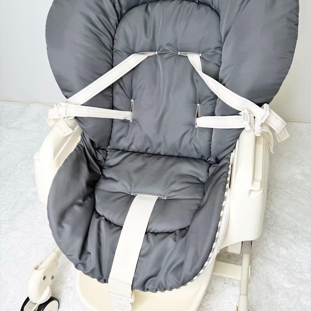 極美品 Combi ネムリラ FF ハイローチェア 手動 テーブル