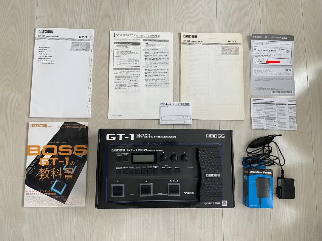 美品▲BOSS GT-1 ▲フルセット ▲動作確認済▲ボス▲マルチエフェクター