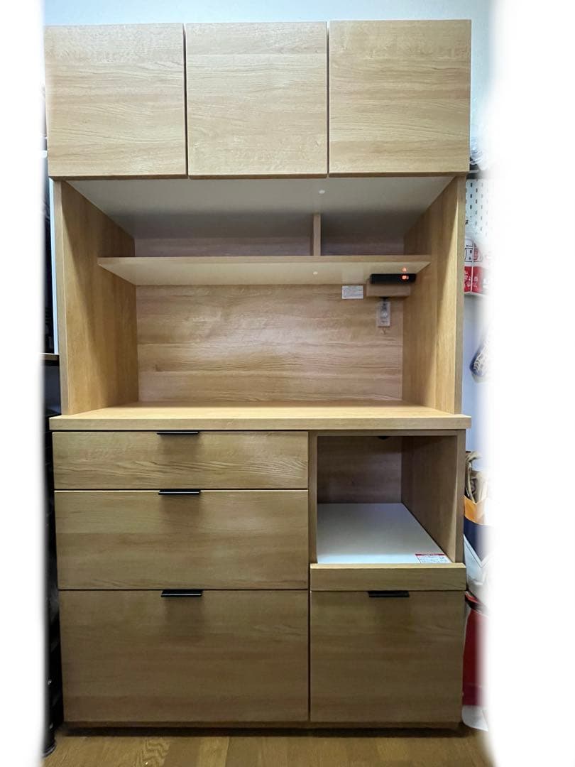 ニトリ キッチンボード エトナ105KB LBR