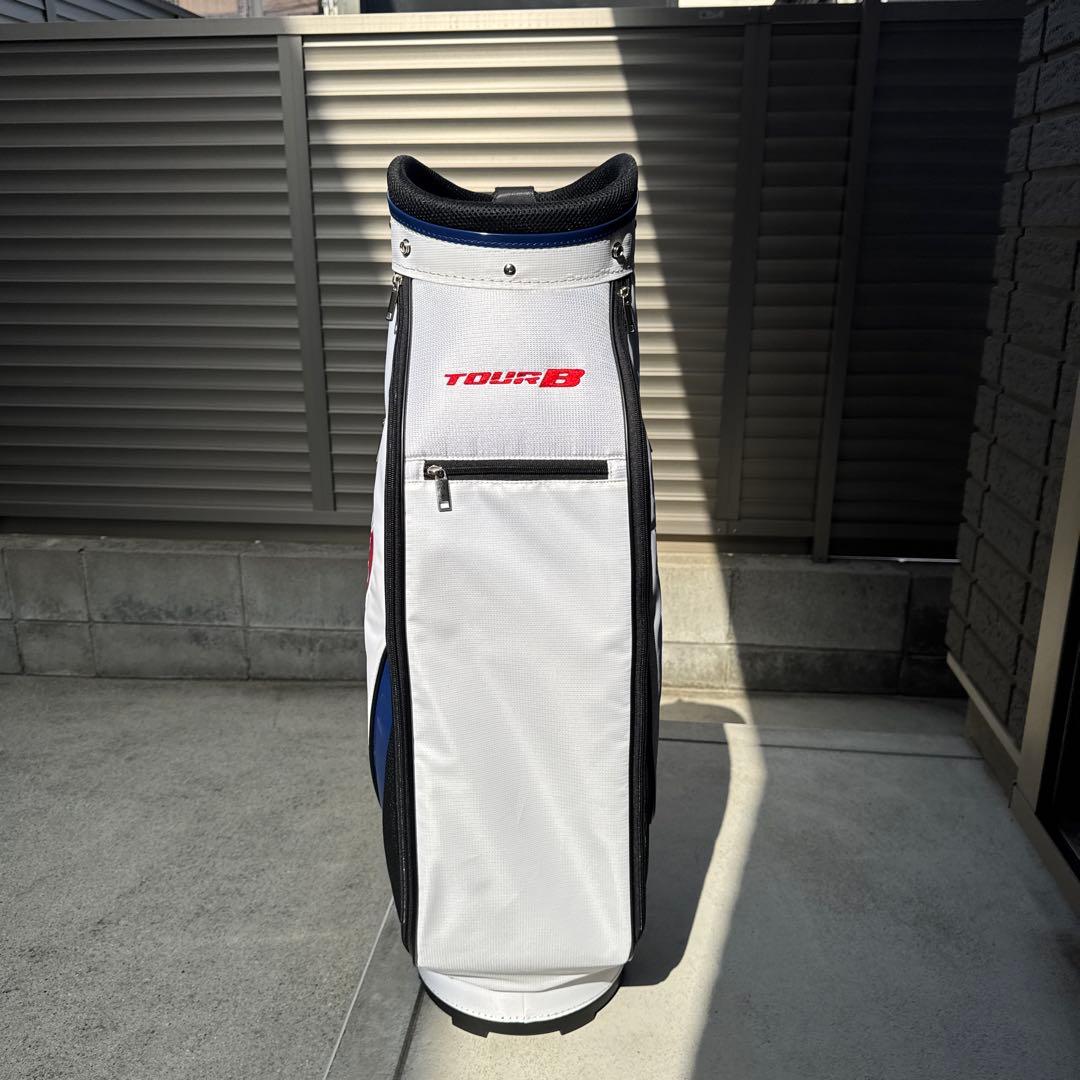新品タグ付き　TOUR B キャディバッグ ホワイト/レッド/ブラック