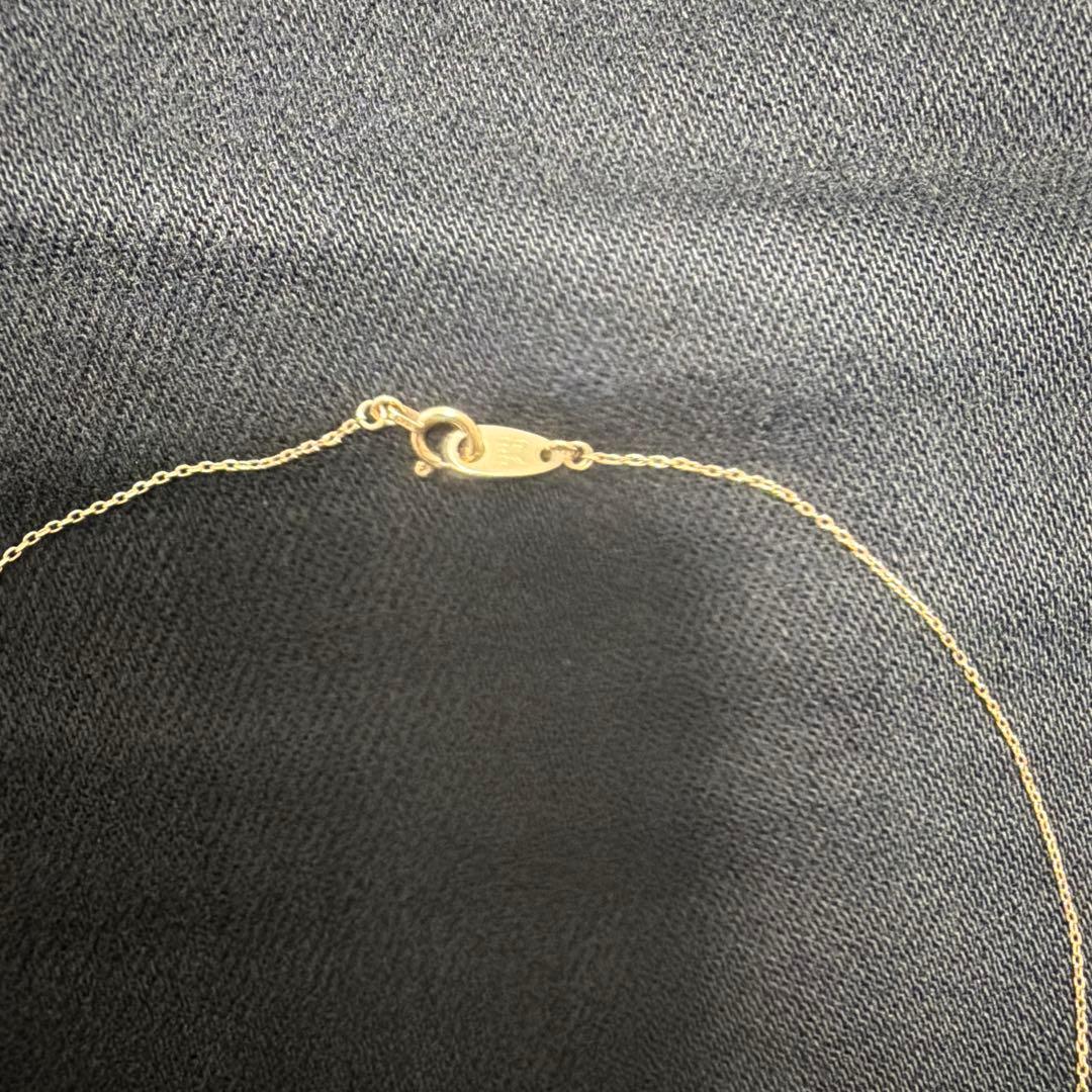 ete k10YG レイヤーダイヤモンドネックレス