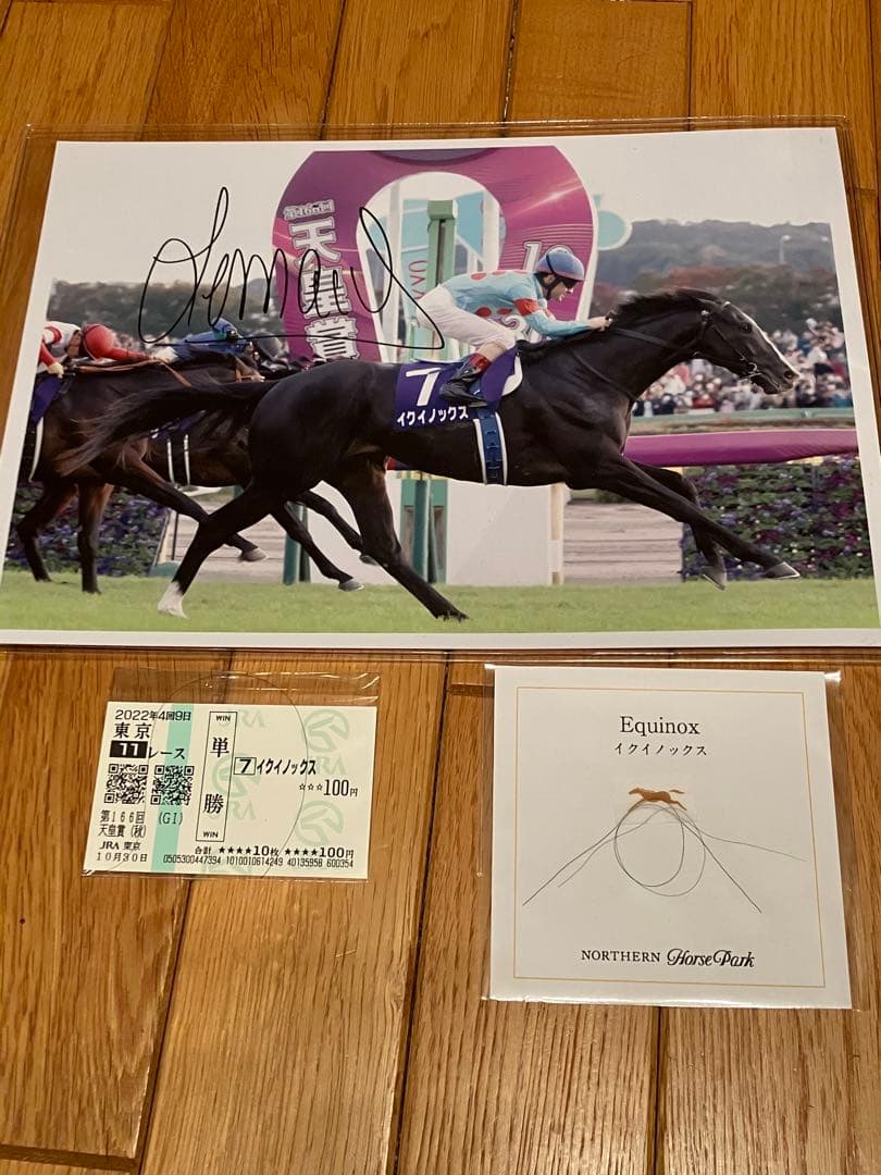イクイノックス　鬣　たてがみ　天皇賞　2022 C・ルメール　サイン