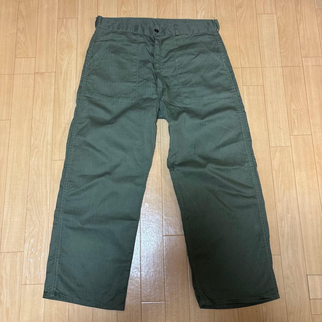ヴィンテージ　希少 40s-50s HBT ベイカーパンツ 13スターボタン
