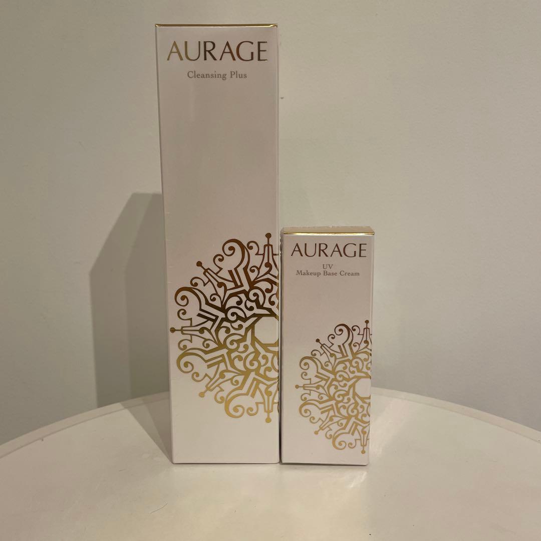 AURAGE クレンジングプラス ・UVメイクアップベースクリームセット