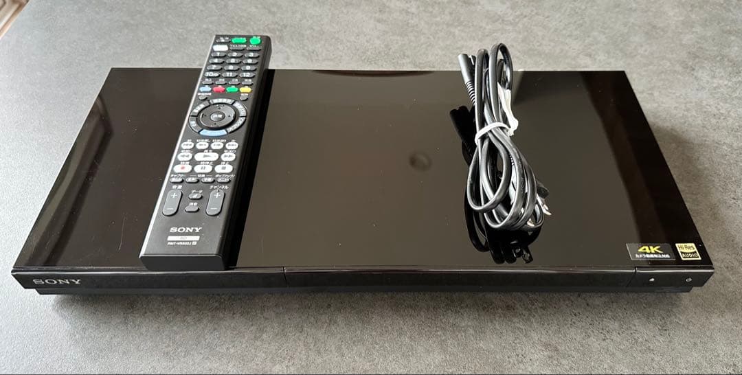 SONY 4Kブルーレイレコーダー 本体とリモコン (BDZ-ZT1800)