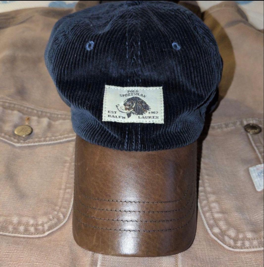 美品ラルフローレン ポロカントリースポーツマンキャップ