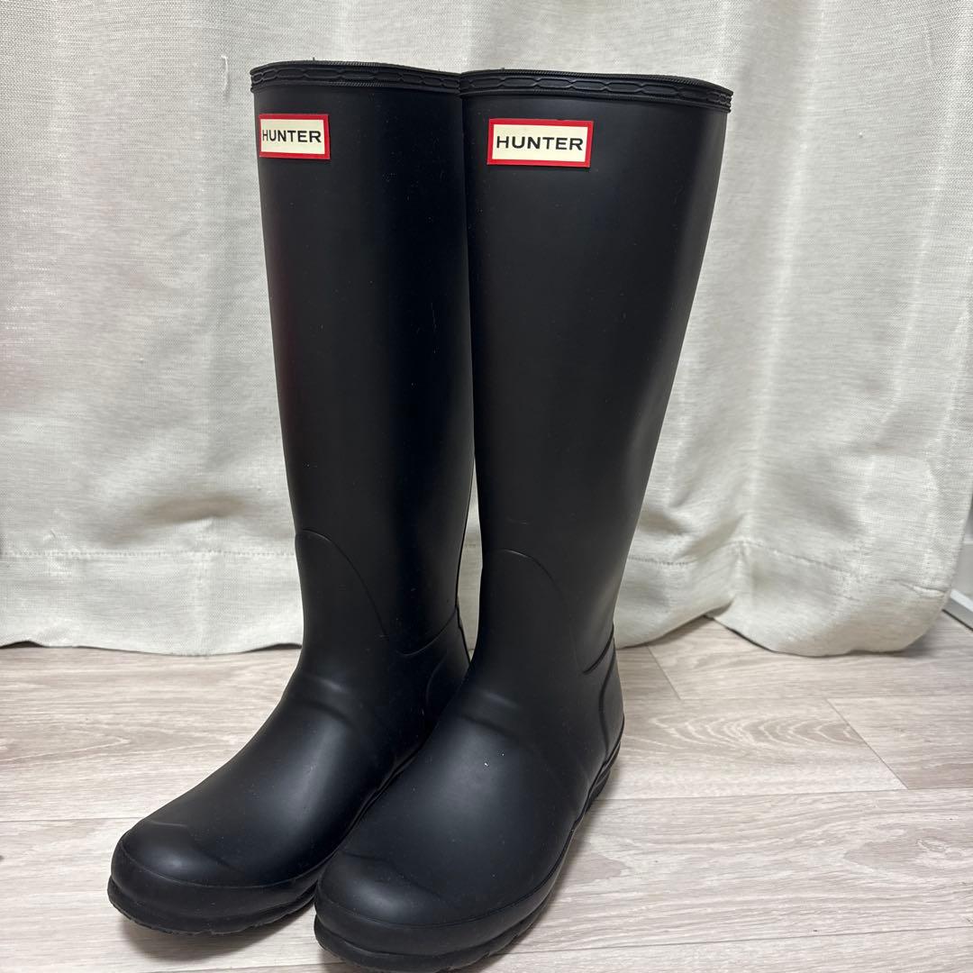 HUNTER ブラック 長靴 UK 4 / EU 37 / US 6