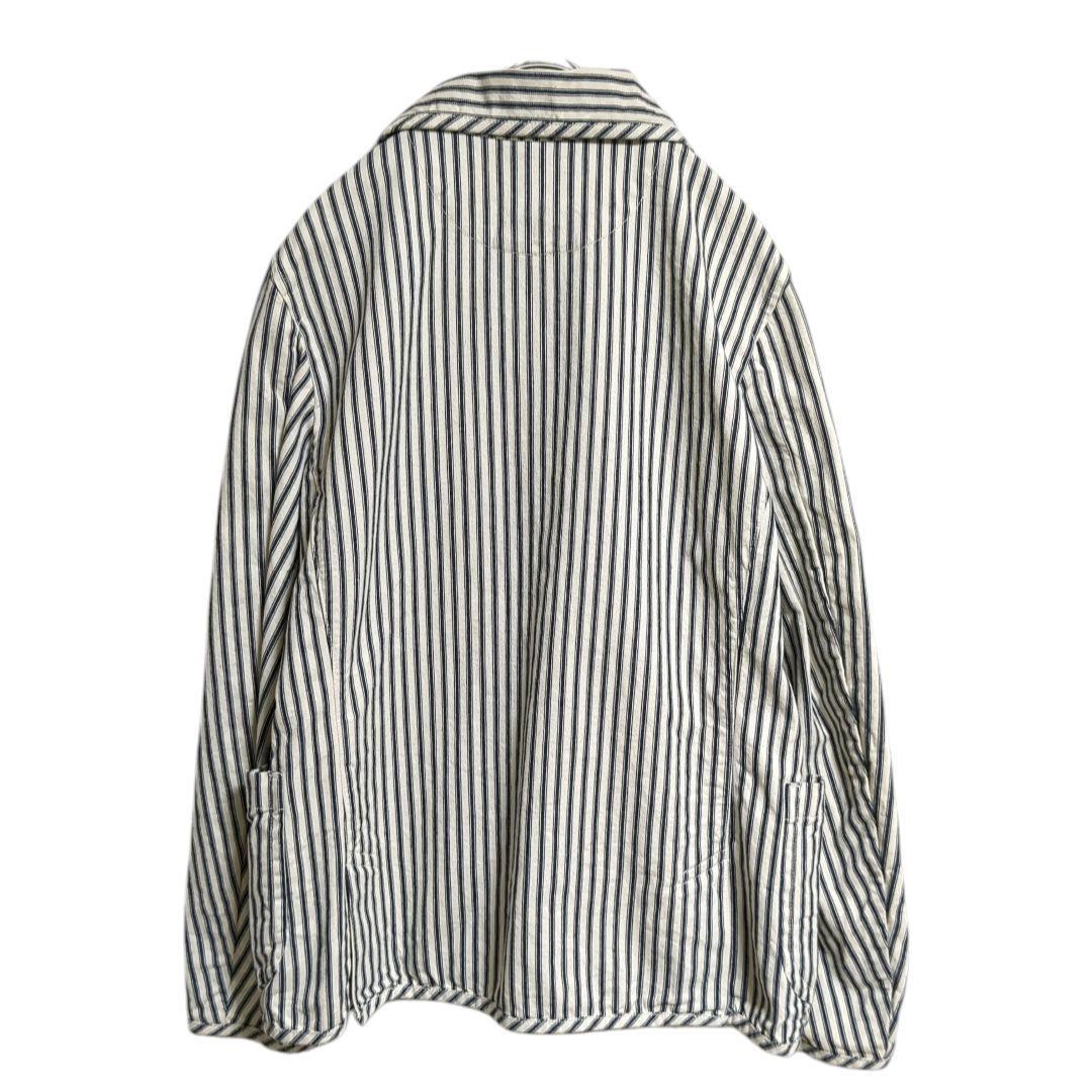 ダントン ヒッコリー 丸襟　コットン　ストライプ　ジャケット アウター　 S