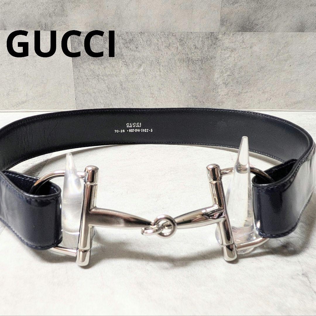 GUCCI Tom Ford期 ジャイアントホースビット ベルト エナメル