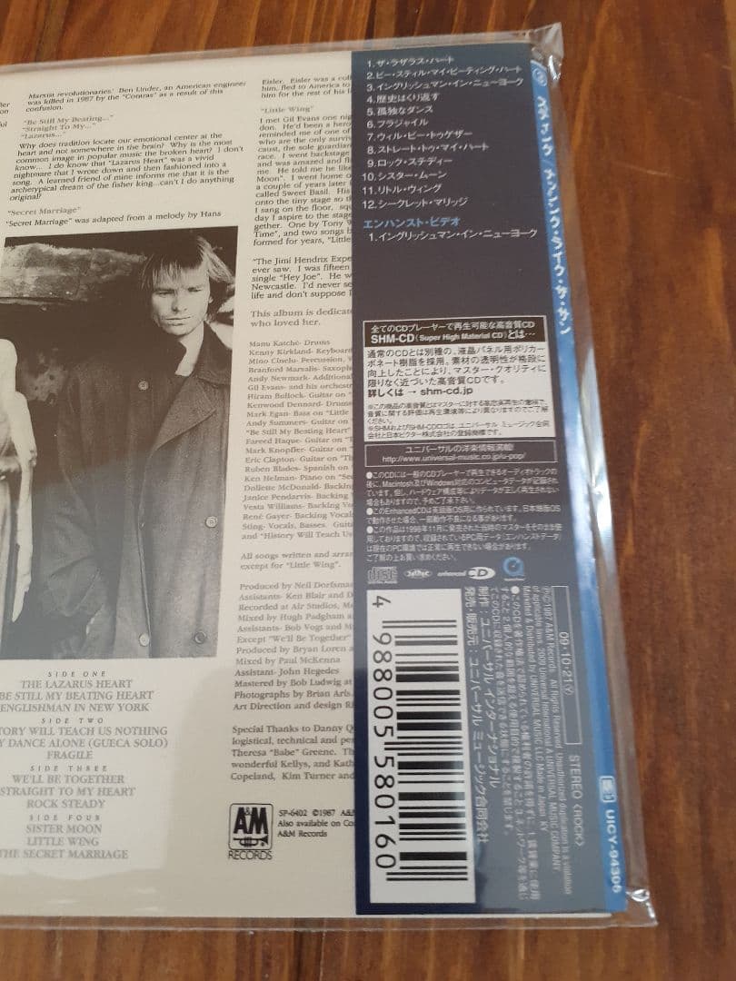 Sting Nothing Like The Sun 紙ジャケCD