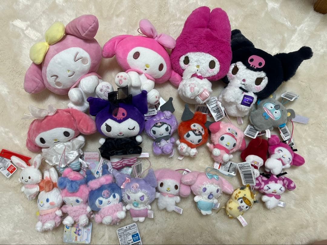 サンリオぬいぐるみ　まとめ売り　マイメロ　クロミ　メロクロ