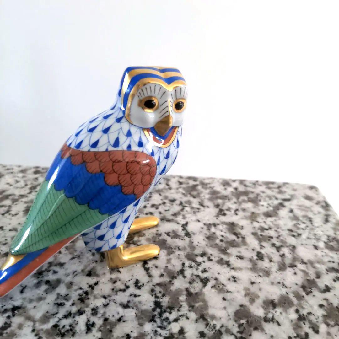 Herend ヘレンド フクロウ 陶器 フィギュリン