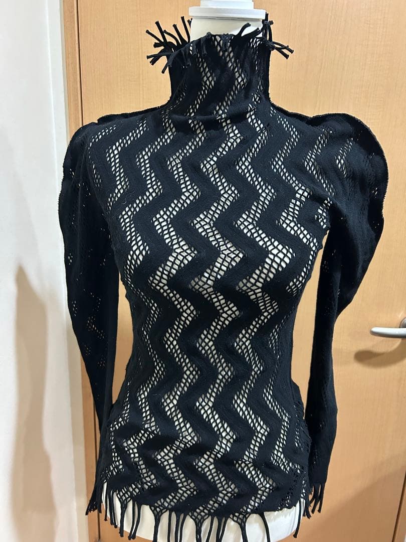 ⭐️a-poc INSIDE 黒パリコレランウェイネットトップス極美品⭐️