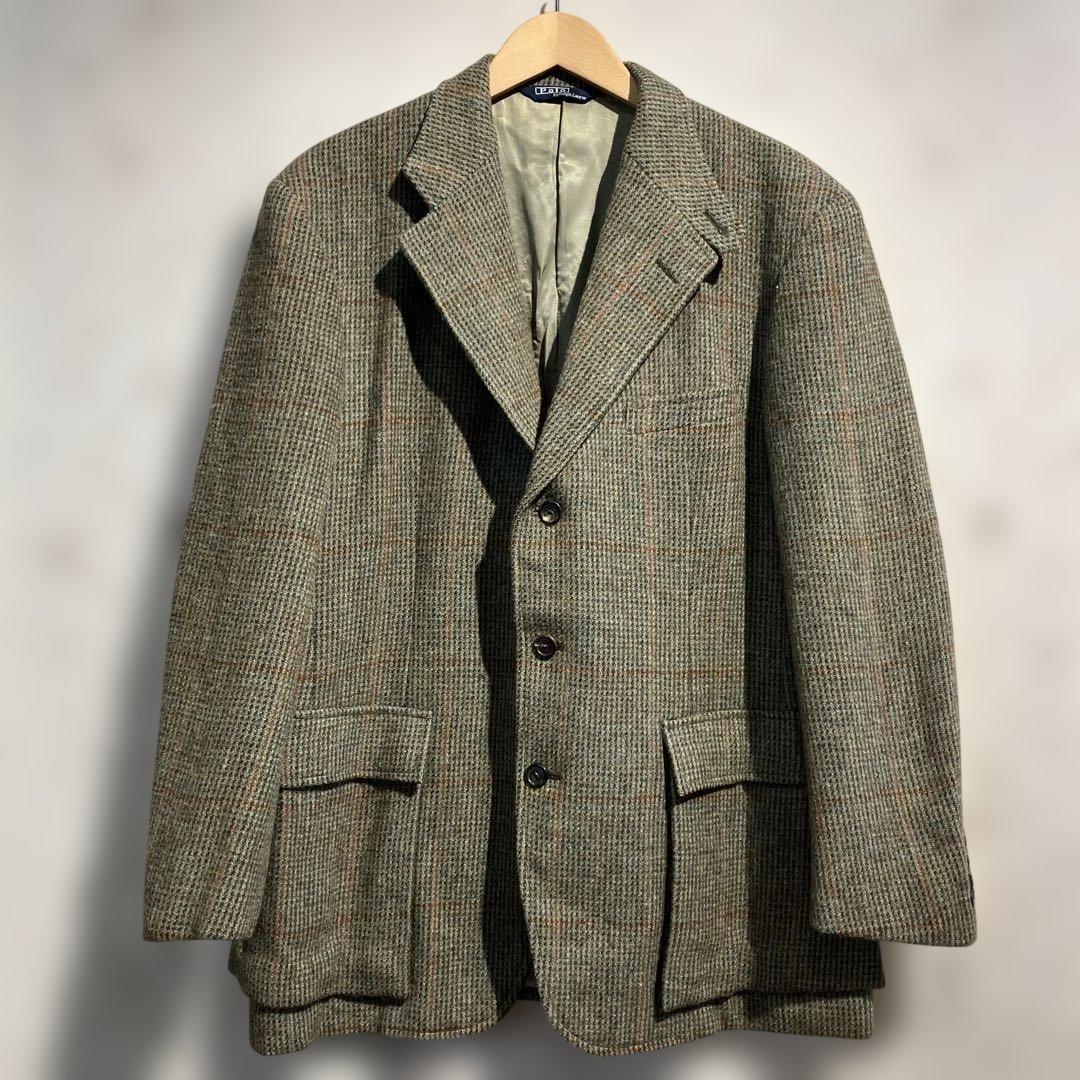 90s POLO RALPH LAUREN ツイードハンティングジャケット