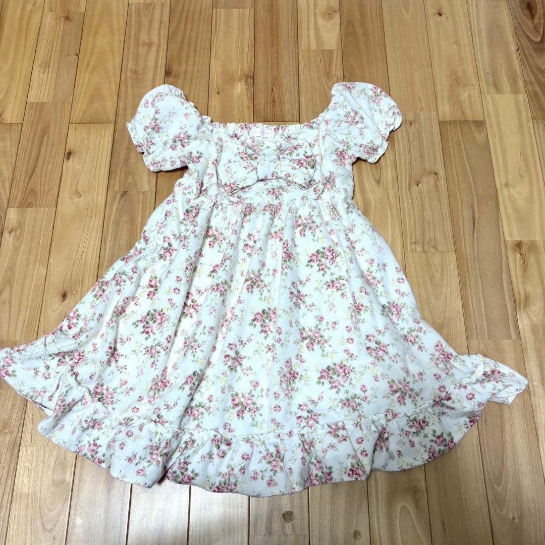 希少！2000年 平成ギャル リズリサ パフスリーブ 花柄ワンピース 当時物