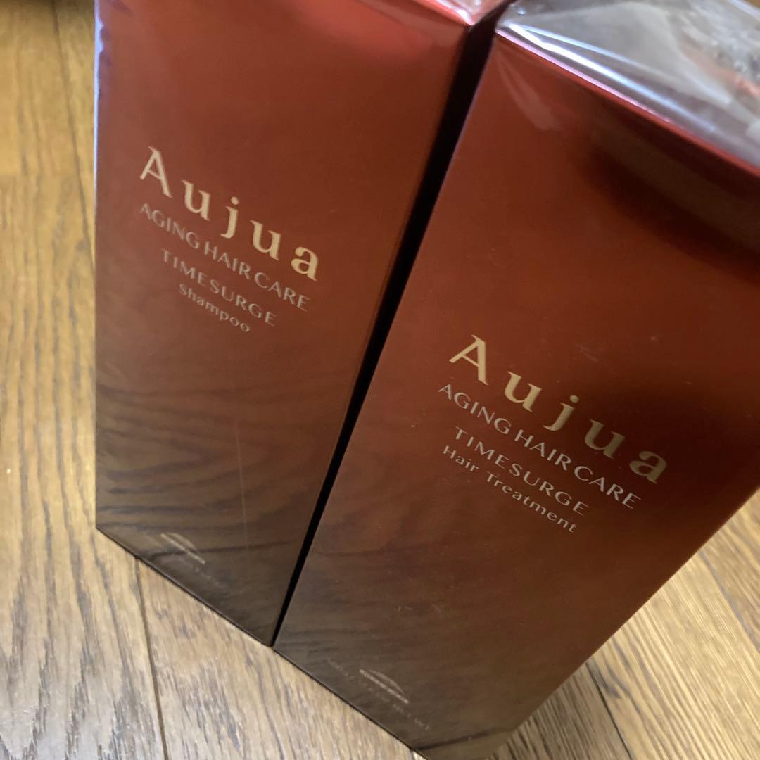 Aujua タイムサージ500ml シャンプーとトリートメントセット